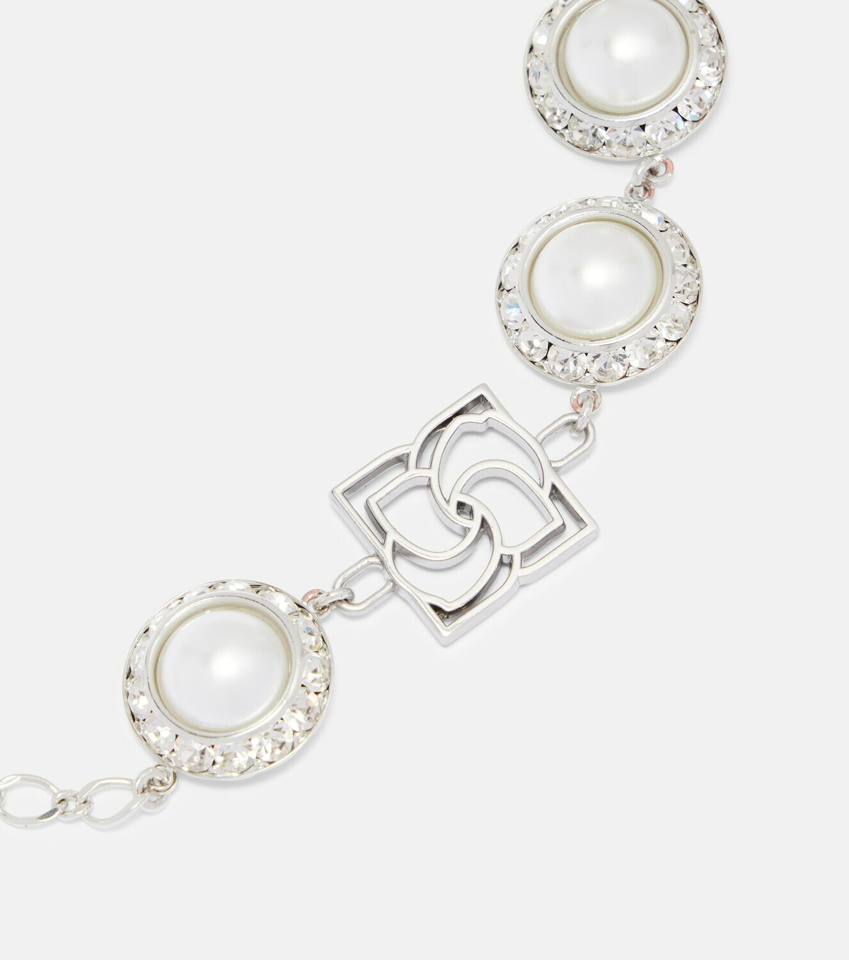 Magda Butrym Crystal-embellished faux pearl necklace