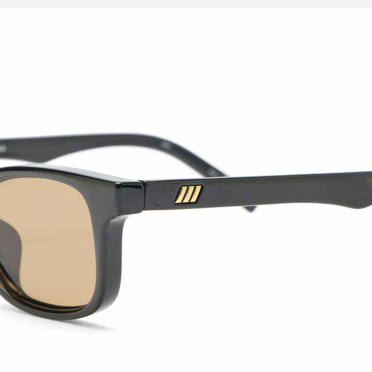Le Specs Echelon + Sunglasses in Black/Tan Tint 