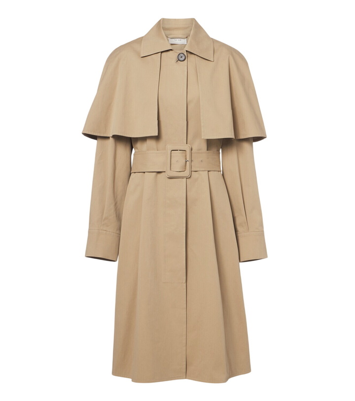 Photo: The Row Ayana caped cotton twill trench coat