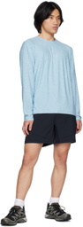 Outdoor Voices Blue Crewneck Long Sleeve T-Shirt