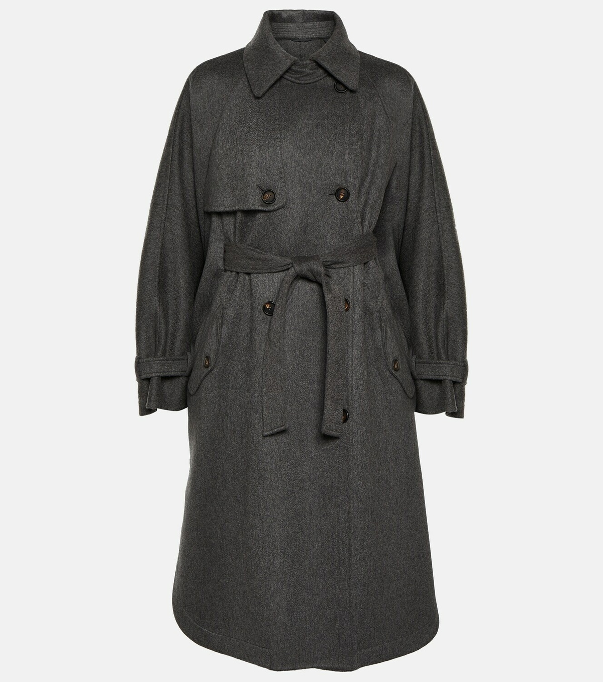 コート BRUNELLO CUCINELLI Double-breasted coat in cashmere cloth Brunello Cucinelli double-breasted Cashmere Coat | Blue