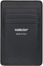 AMBUSH Black Amblem Card Holder