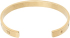 Maison Margiela Gold Numerical Cuff Bracelet