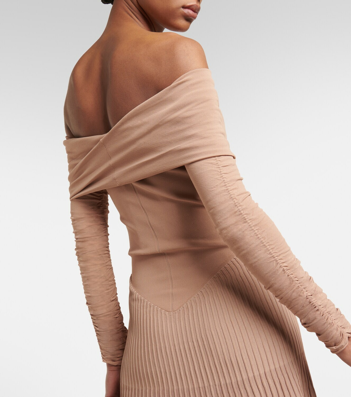 bettina off shoulder dress Sir Bettina Off Shoulder Dress in Ivory – Coco & Lola