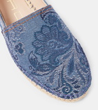 Etro Jacquard denim espadrilles