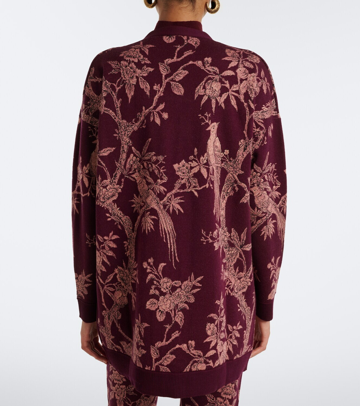 Etro Floral jacquard wool-blend cardigan