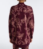 Etro Floral jacquard wool-blend cardigan