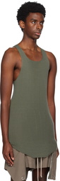 Rick Owens Khaki Rib Tank Top