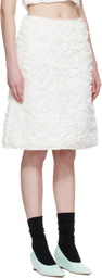 SHUSHU/TONG White A-Line Midi Skirt