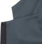 Maison Margiela - Anthracite Satin-Trimmed Tech-Jersey Blazer - Anthracite