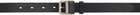 AFTER PRAY Black Essential Layered Buckle Belt