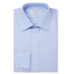 Kingsman - Turnbull & Asser White Cotton Royal Oxford Shirt - Blue