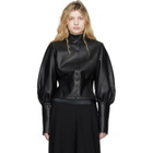 FIDAN NOVRUZOVA Black Elena Leather Jacket