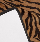 Wacko Maria - Tiger-Print Faux Fur Rug - Brown