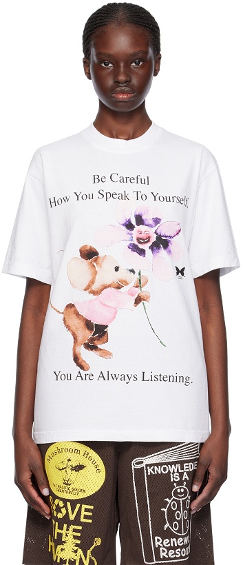 Photo: Online Ceramics White 'You Are Always Listening' T-Shirt
