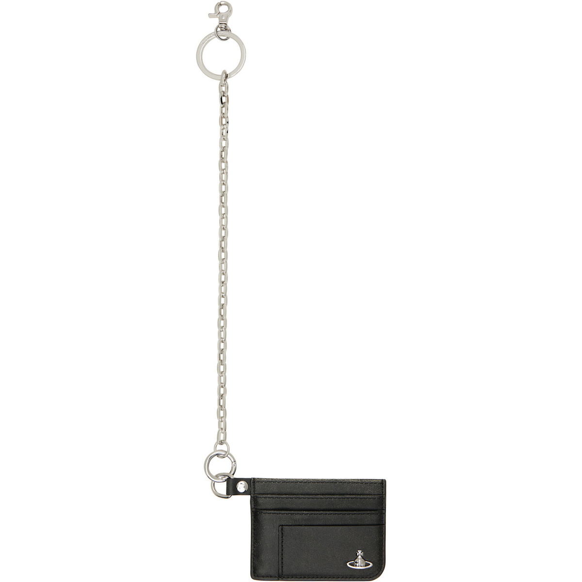 Vivienne Westwood Black Flat Chain Card Holder