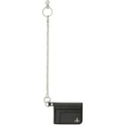 Vivienne Westwood Black Flat Chain Card Holder