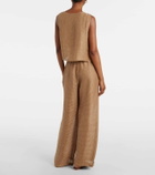 Leset Stella sequined cropped tank top