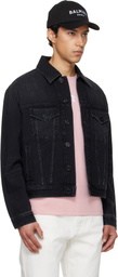 Balmain Black Faded Denim Jacket