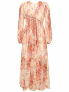 ZIMMERMANN - Devi Gathered Printed Silk Maxi Dress