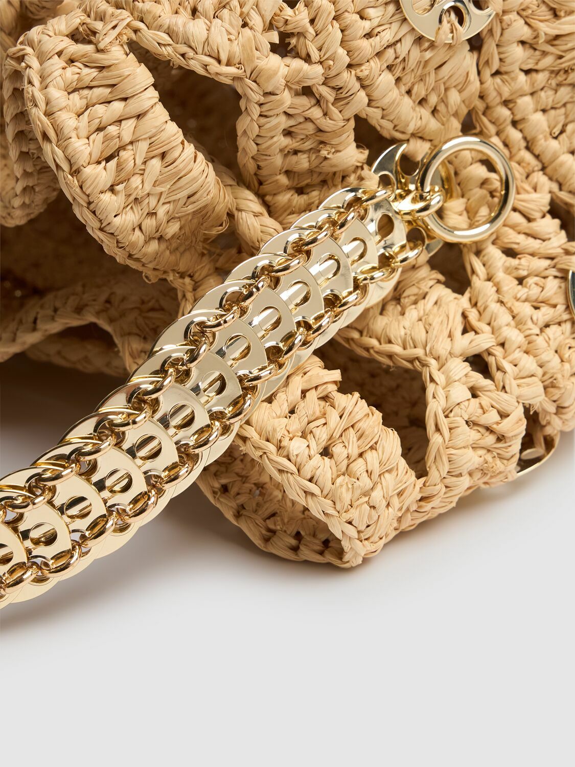 RABANNE Sac À Main Raffia Bucket Bag Paco Rabanne