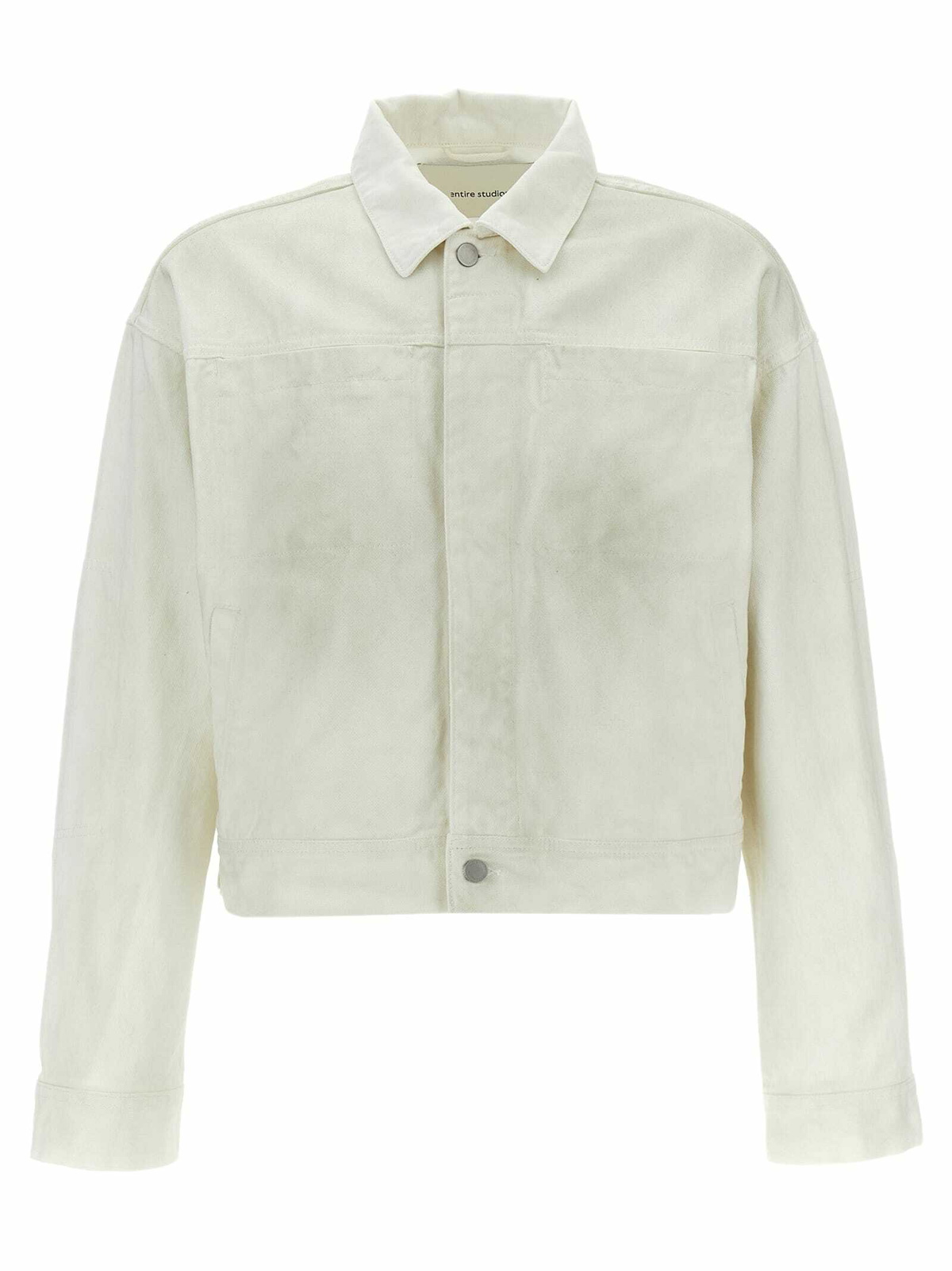 Entire Studios Taupe Shaggy Faux-Shearling Jacket Entire Studios