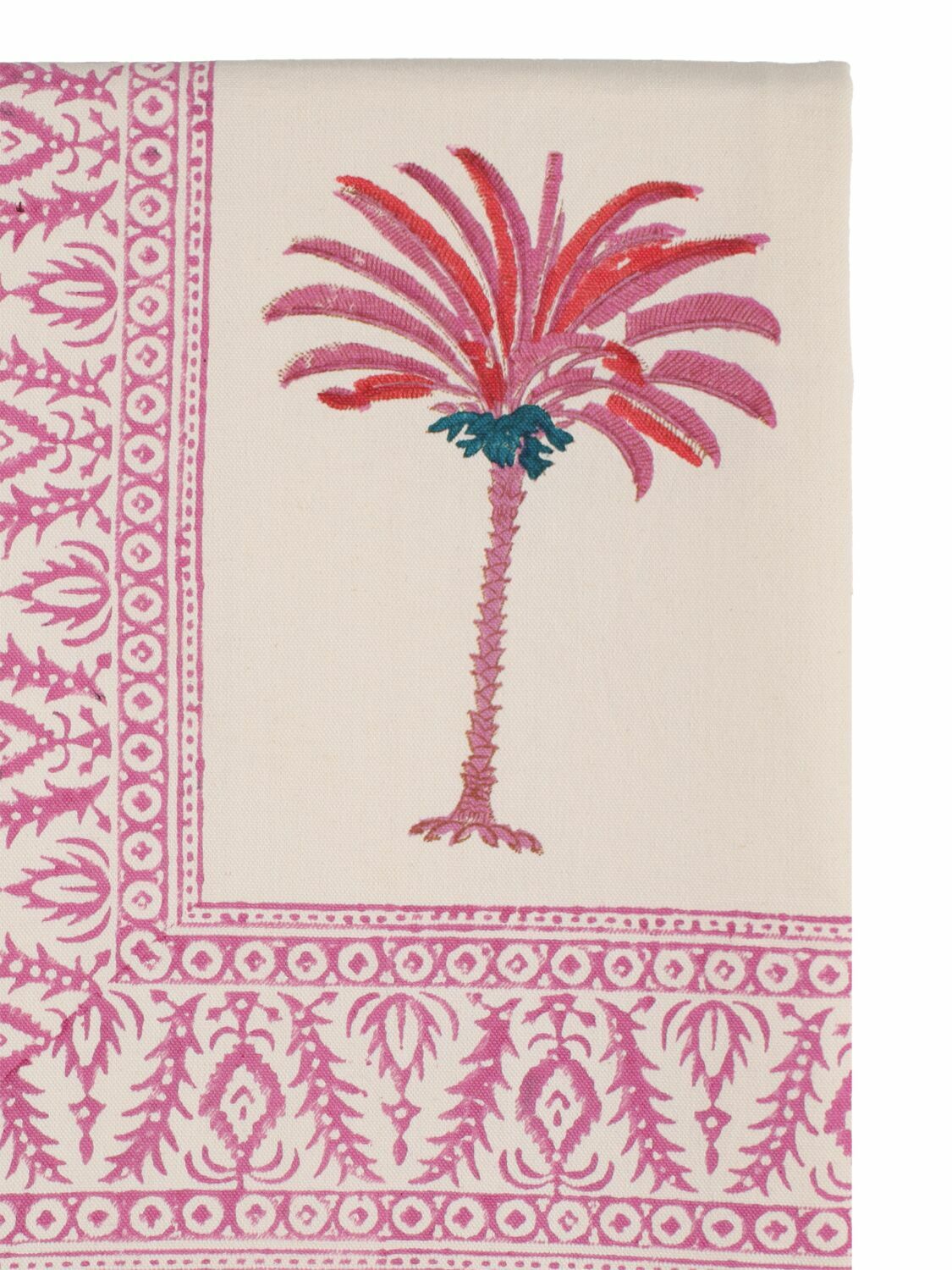 LES OTTOMANS Handprinted Cotton Tablecloth
