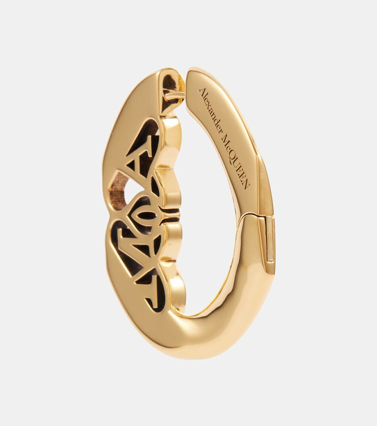 ピアス ALEXANDER MCQUEEN LOGO EARRINGS Alexander McQueen Seal logo hoop earrings Alexander McQueen