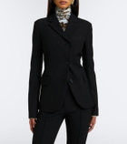 Acne Studios Asymmetric twill blazer