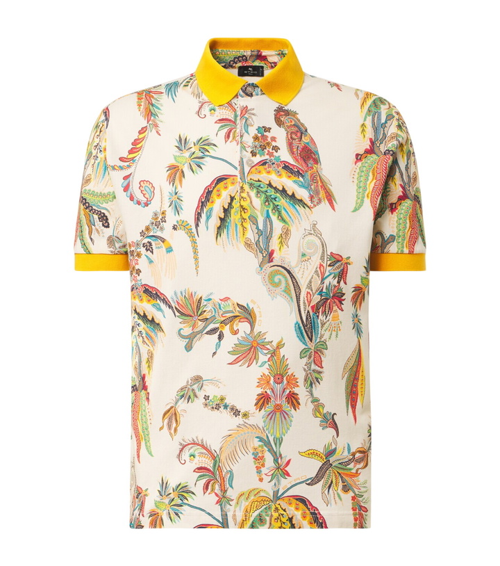 Photo: Etro Printed cotton piqué polo shirt