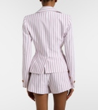Vivienne Westwood Drunken Tailored striped cotton jacket