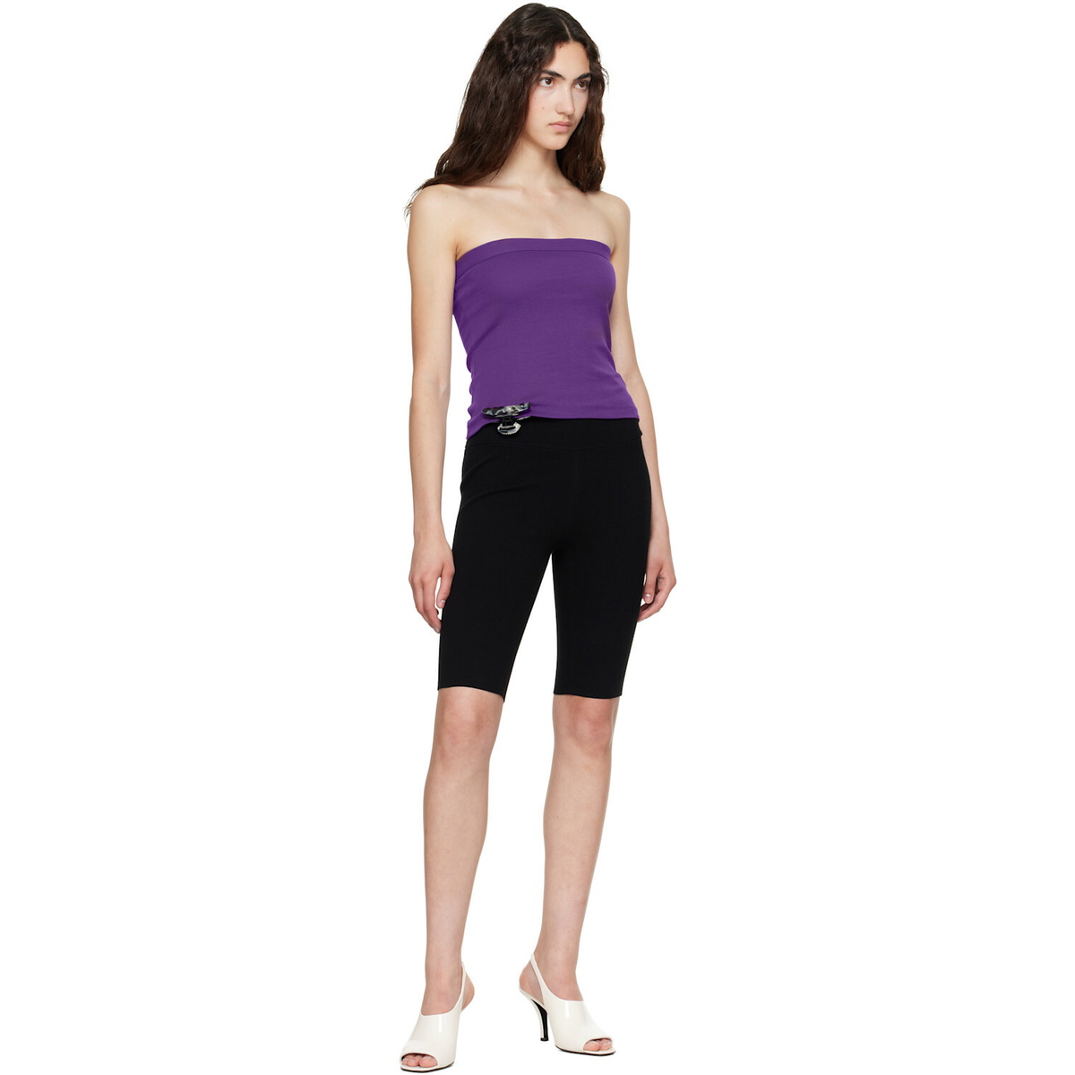 FLORE FLORE Purple Bes Bandeau Top