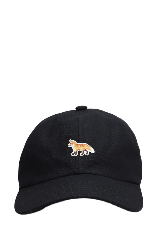 Photo: Maison Kitsuné Hats In Black Cotton