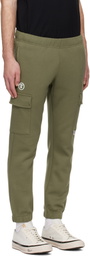 AAPE by A Bathing Ape Khaki 'AAPENOW' Moonface Cargo Sweatpants
