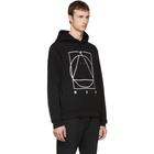 McQ Alexander McQueen Black Logo Glyph Icon Clean Hoodie