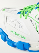 BALENCIAGA - Track Nylon, Mesh and Rubber Sneakers - White