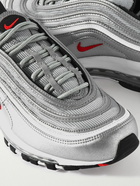 Nike - Air Max 97 Metallic Leather and Mesh Sneakers - Gray