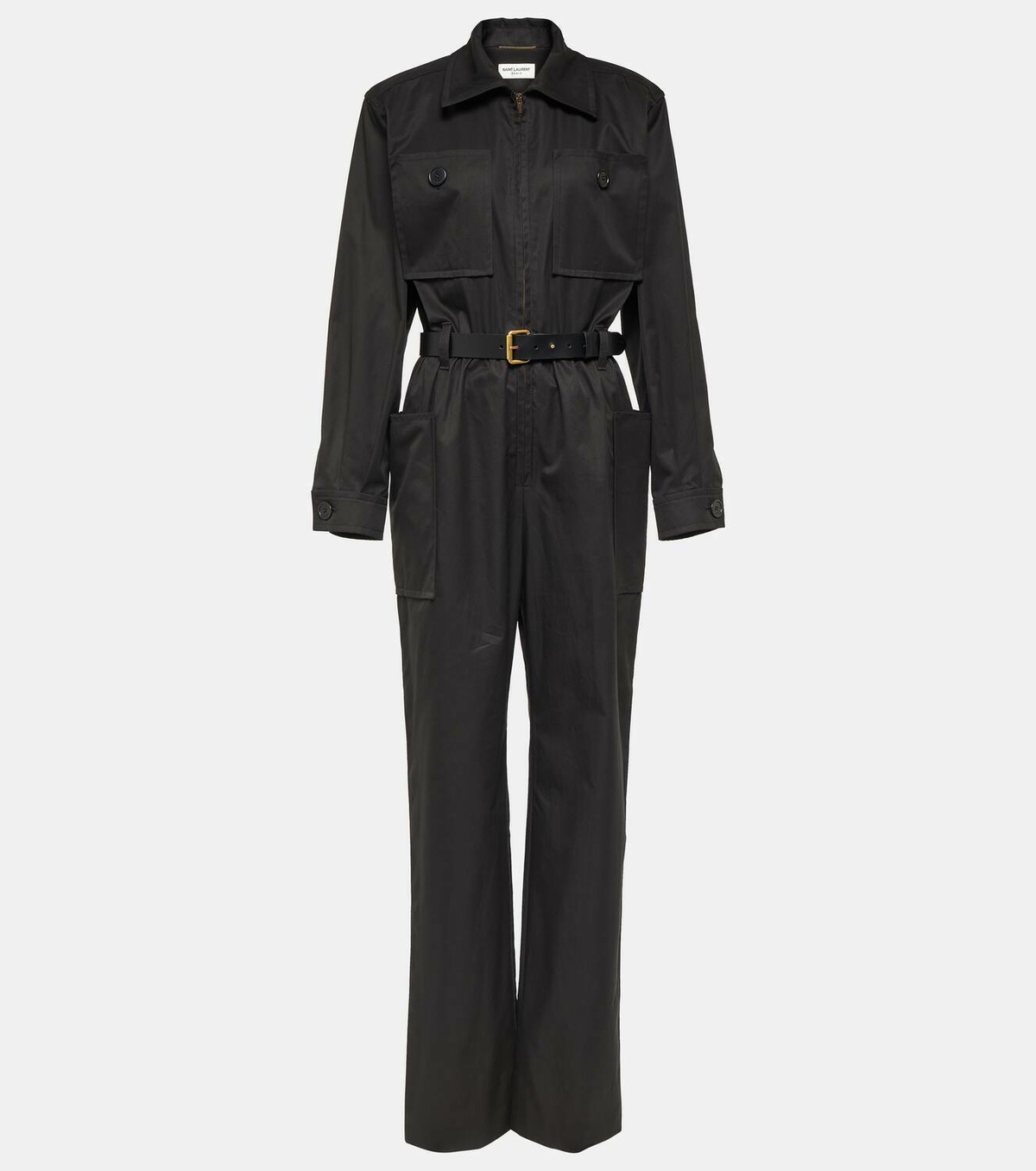 Saint Laurent Cotton twill jumpsuit