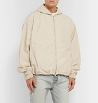 Fear of God - Oversized Nylon Hooded Jacket - Cream