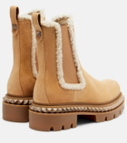Christian Louboutin St Emilia shearling-trimmed Chelsea boots