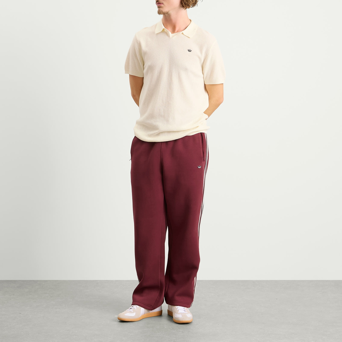 Adidas Men's Polo Shirt in Cream White