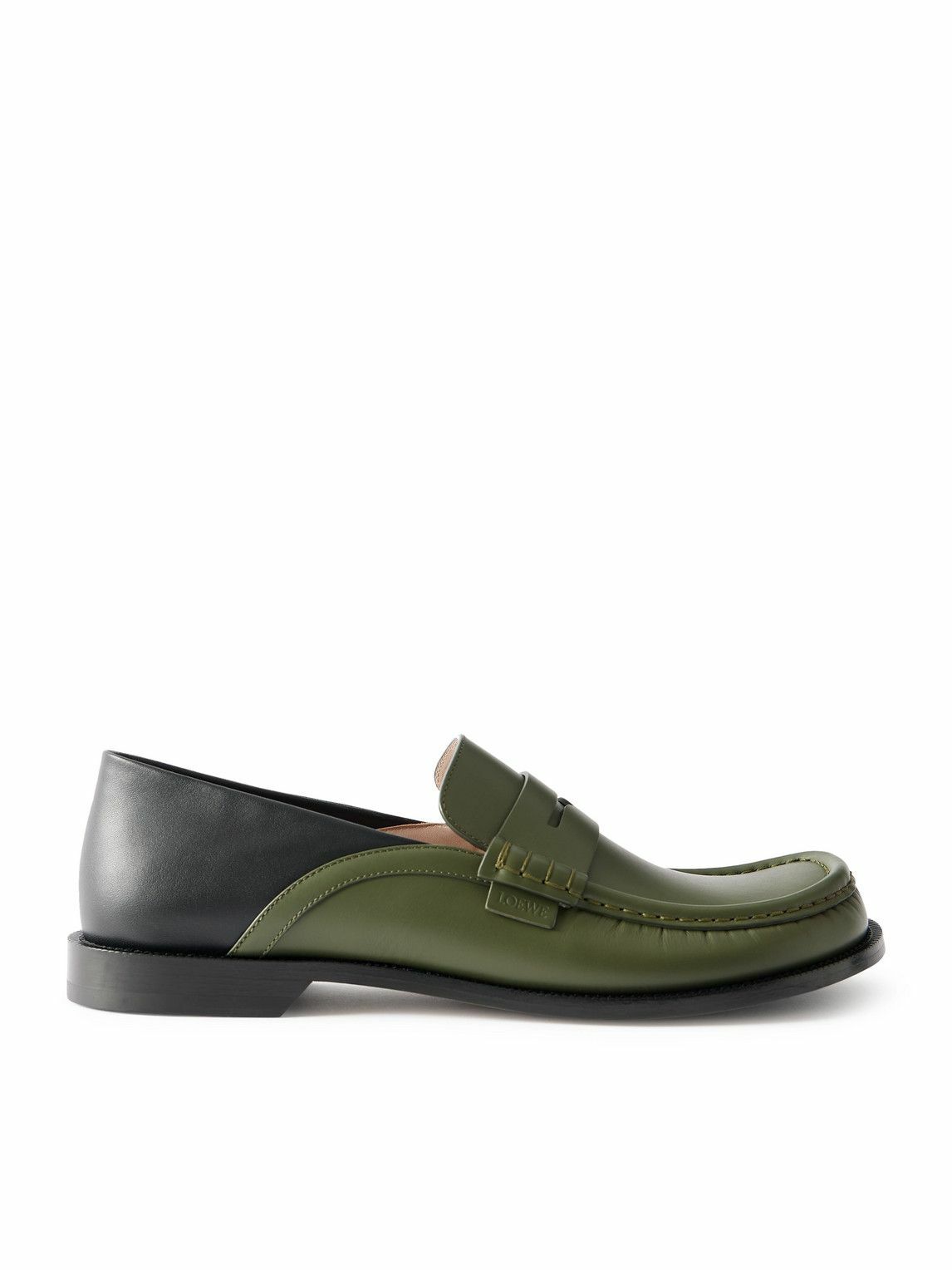 Loewe - Collapsible-Heel Croc-Effect and Full-Grain Leather