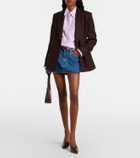 Slvrlake Micro denim miniskirt
