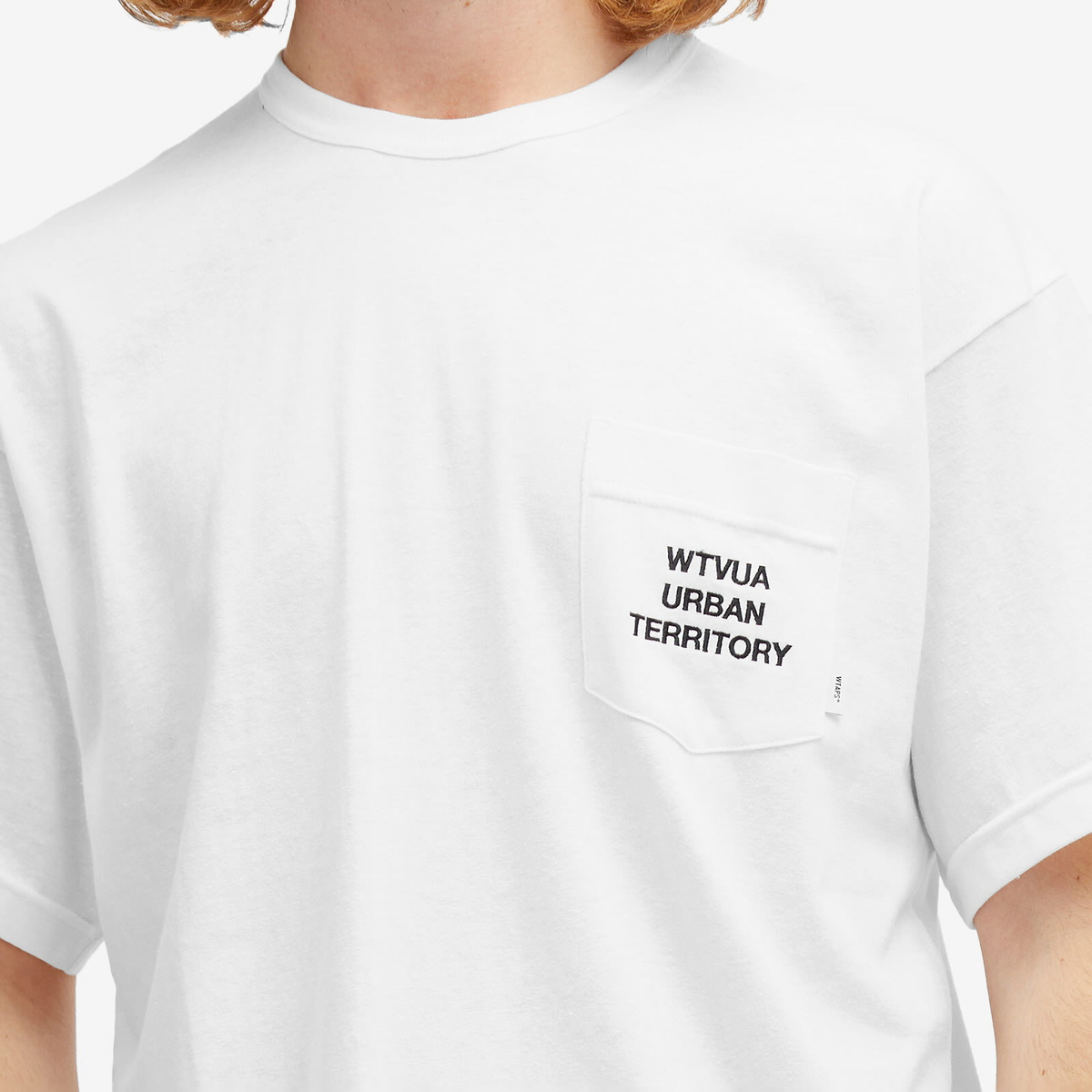 WTAPS Men's 15 Embroidered Pocket T-Shirt in White WTAPS