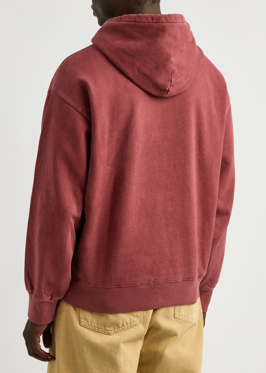 Carhartt Wip Vista Hooded Cotton-blend Sweatshirt Red