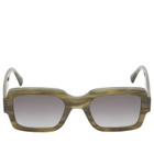 Monokel Apollo Sunglasses in Green Demi/Grey Gradient 