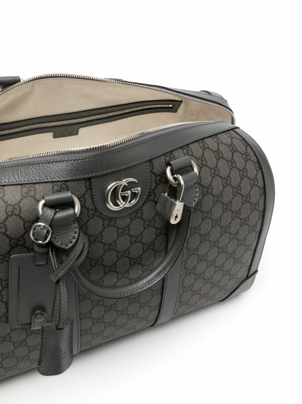 Gucci Grey Ophidia Small Leather Duffle Bag