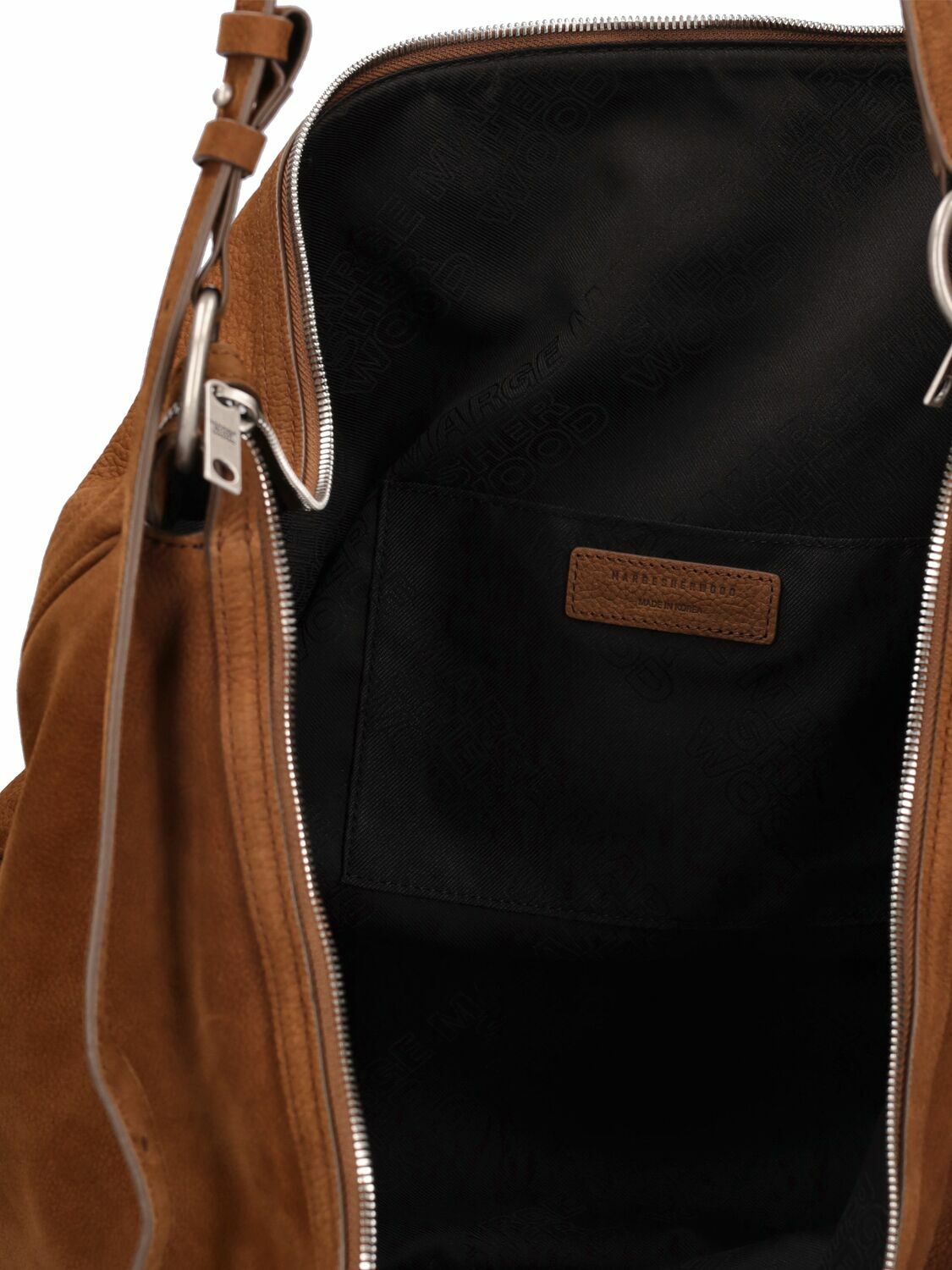 MARGE SHERWOOD Belted Hobo Suede Shoulder Bag Marge Sherwood
