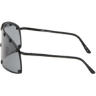 Rick Owens Black Tower Shielding Sunglasses