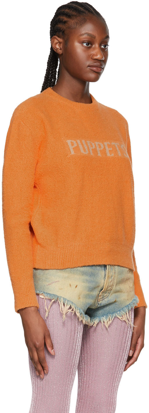 Puppets and Puppets Orange Organic Cotton Sweater